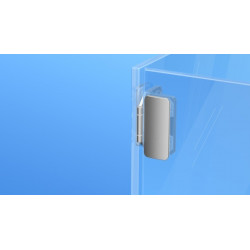 Charniere Prameta Porte Verre /verre Nickelee - Ref. PRA336GG81N